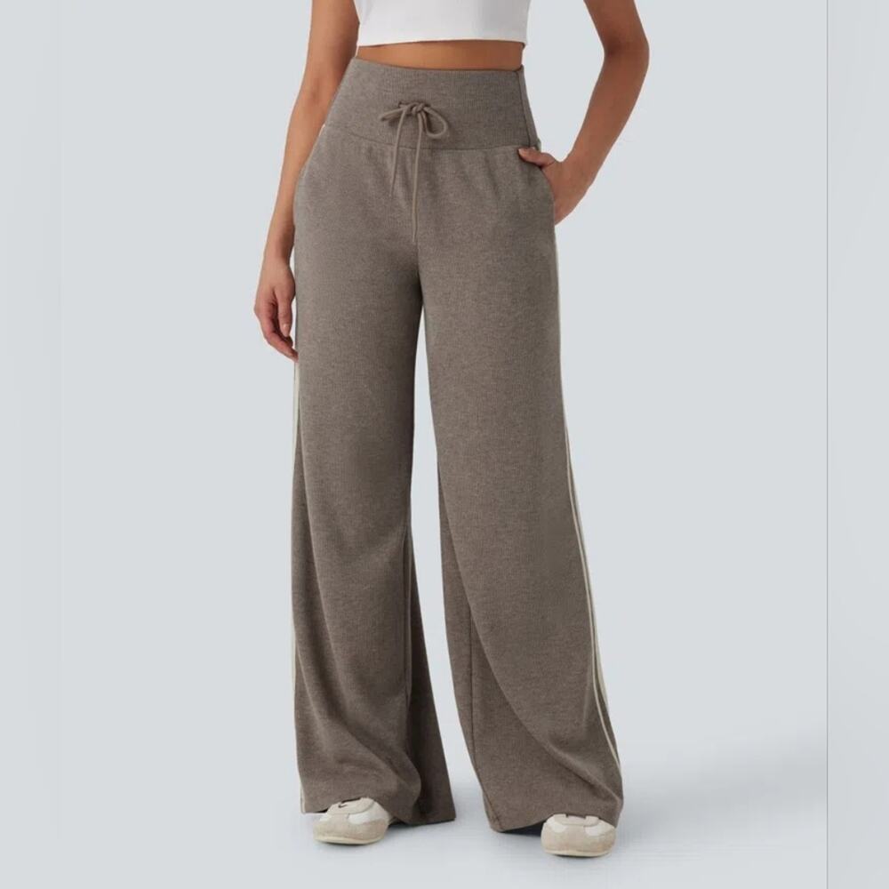 Halara Ribbed High-Waisted Sweatpants Size XS
